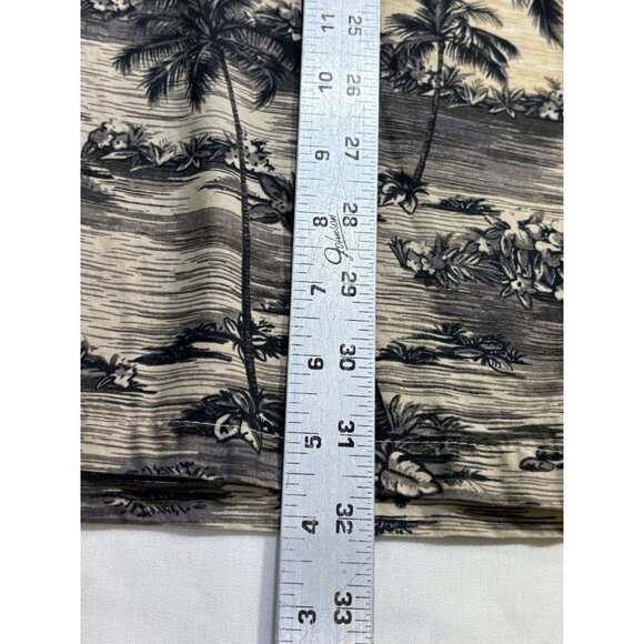RJC Hawaiian Shirt 2XL Camp Palm Tree Sunset Print 100% Cotton Made In USA - Picture 8 of 10